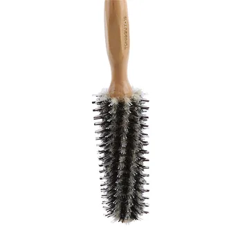Vysoko Kvalitné Drevo Rukoväť Prirodzené Vlasy Kefou Načechraný Špirála Kaderníctvo Kaderníctvo Hair Styling Nástroje