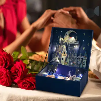 Hot Predaj! Valentine' S Day Darčeka Mesto Anjelov Snový Dievčenské 3D Vzor Romantický Skladovanie Prípade Univerzálny Exkluzívnej Darčekovej krabičke