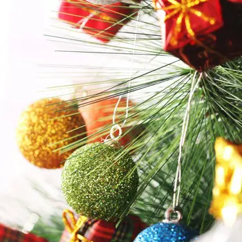 12Pcs/set Veľký Vianočný Strom Gule Jasné, Ozdoby S Bielym Visí Lano Vianočný Strom Decor Festival Party Dekorácie