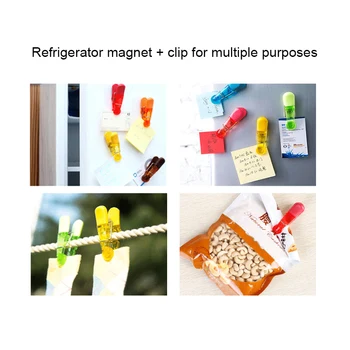 7 Ks Magnetické Chladnička Nálepky Magnetické Viacúčelový Vak Klipy Taška Čerstvé-Vedenie Svorky Pre Kuchyňa Food Občerstvenie Domov Nástroje