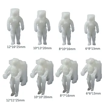 5 ks Mini Spaceman Silikónové Výplne Astronaut Modelovanie Planéty Tému Šperky urob si sám