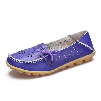 YAERNI20 farby Reálnom kožené ploché topánky Žena Módna obuv pre voľný čas Daliy ženy Office lady party obuv veľkosť 34 - 44E1298