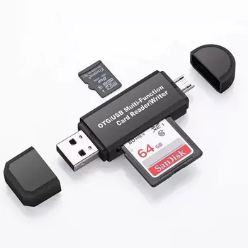 Vysoká kvalita Micro Memory Card Multi Všetko v 1 Čítačka Adapter na Micro SD, USB 2.0 TF M2 MMC, MS PRO DUO, Čítačka Kariet