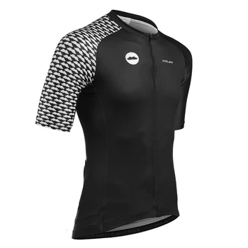 Pro team 2019 cyklistickú výstroj Priedušná Krátke cyklistické oblečenie Nový štýl cestná cyklistika topy nosiť Muži požičovňa košele Fúzatý