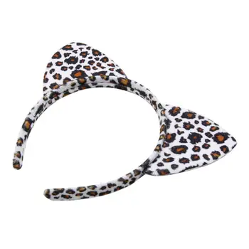 Leopard Tlač Nastavené Uši, Chvost Motýlik Bowtie Maškarný Oblečenie Kabát