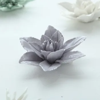NOOLIM Tvorivé Keramické Lily Noc-kvitne Cereus Stene Visí Kvetinový Ornament, Obývacia Izba, TV joj, Dekorácie