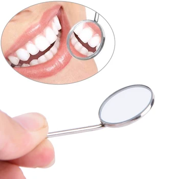 Zubné Úst Zrkadlo Reflektor Zubár Zariadenia z Nehrdzavejúcej Ocele Zubné Úst Zrkadlo Dia 24mm