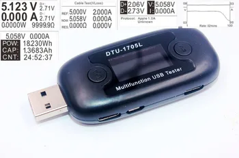 Nový Upgrade USB Tester Napätia, Prúdu Kapacita Meter QC3.0 2.0 Napájanie Detektora TYP-C Kábel Odpor Tester