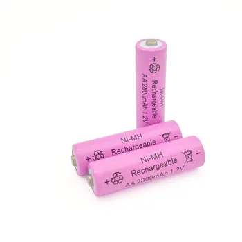Dinto 10pcs/veľa Originál Batéria AA 1.2 V 2800mAh Nabíjateľné Ni-MH AA kontakty batérie pre LED Svetlo Kamery Hračka Hodiny Rádio MP3