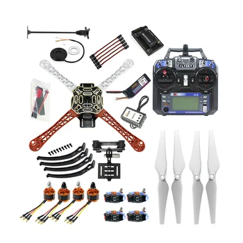 Celý Set RC DIY FPV Drone Quadrocopter Stavebnice Lietadiel F450-V2 Rám GPS Gimbal APM2.8 riadenia Letu Flysky FS-i6 Vysielač