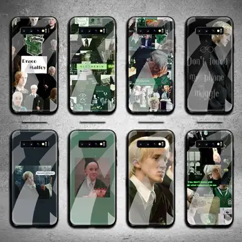 Draco Malfoy Telefón Prípade Tvrdeného Skla Pre Samsung S20 Plus S7 S8 S9 S10 Plus Poznámka 8 9 10 Plus