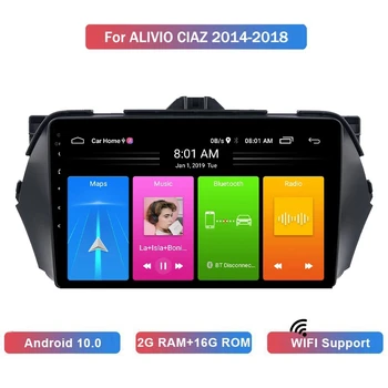 9 Palcový 2 Din Android 10.0 Auto MP5 Prehrávač, Rádio, 2+16GB, Wifi, Bluetooth, GPS Navigácia pre Suzuki Alivio Ciaz-2018