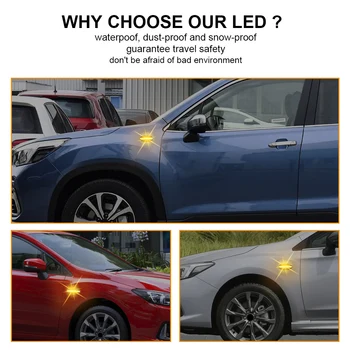 Pre Subaru Forester Impreza Sekvenčné Blinker Svetlo Tečúcej Vody, Bočné Obrysové Kontrolka LED Dynamický Zase Signálneho Svetla