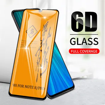 Cubierta completa de pegamento de vidrio templado 6D para XiaomiA3 CC9 9T Pro A2 F1 Redmi Poznámka 9s 8T K20 Protector de pantalla