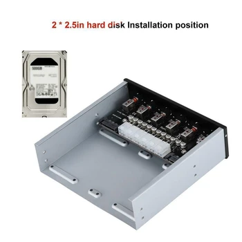 6 Kanálov HDD SATA Pevný Disk, sieťový Spínač Voliča Regulátora pre Počítač