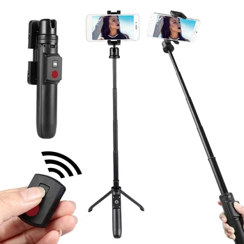 KINGJOY 2 V 1 Selfie Stick Mini Statív s BT Diaľkové Ovládanie pre iPhone X/XS/8P Selfie Stick pre Samsung Huawei Telefón Monopod