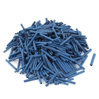 600Pcs 2 mm/2,5 mm/m 2:1 Zmršťovacej Trubice Sleeving Zabaliť Drôt Súprava Modrá
