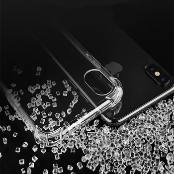 Super Anti Zraziť Brnenie puzdro Pre iPhone X Prípade iPhone 8 Kryt Priehľadný Mäkké TPU Telefón púzdra pre iPhone 7 Prípade Apple 7 8 Plus