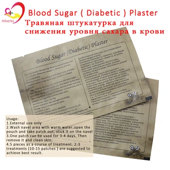10pcs Čínsky diabetická omietky diabetes treamtent medicíny lekárskej patch znížiť nižšie rovnováhu krvného cukru, inzulínu a glukózy