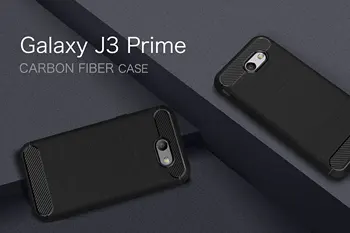 Carbon Fiber 360 Plnú Ochranu Telefón Puzdro Pre Samsung Galaxy A2 A3 A5 A6 A7 A8 J3 J4 J5 J6 J7 J8 Core Plus 2017 2018 Kryt