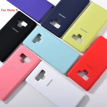 Pôvodné Samsung Kvapalné Ochranné Silikónové Puzdro Mäkký Kryt Pre Galaxy Note 8 Poznámka 9 Note8 Note9 Hodvábne Späť Na Bývanie Shell