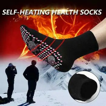 Zbrusu Nový Keramický Magnetický Vyhrievané Ponožky Vlastné Kúrenie Terapia Magnetickým Ponožky Zimné Outdoorové Teplé Fyzioterapia Unisex