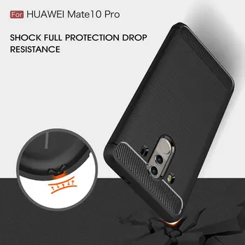 Shockproof Kožené puzdro pre Huawei Mate 10 Pro BLA-L09 BLA-L29 pre Huawei Mate 10 Telefónu Zadný Kryt Tenký Pancier Prípade fundas coque