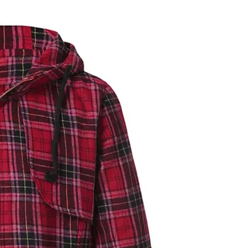 Módne pánske Zimné Teplé Outwear Koberčeky Top s Kapucňou Vrecká Vintage Nadrozmerná červené dlhé Kabáty