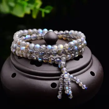 JoursNeige Prírodné AAA Ice Druhov Modrá Moonlight Korálky Kamenný Budha pre Ženy Krištáľový Náramok Viacvrstvových Príslušenstvo Šperky