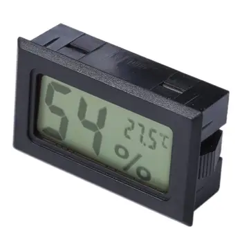 Nové Čierne Mini Digitálny LCD Krytý Vonkajší Pohodlné Snímač Teploty Vlhkosti Meter, Teplomer, Vlhkomer LCD Displej meter