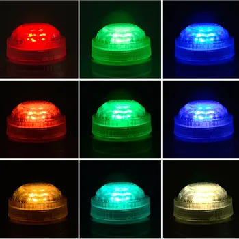 RGB LED Ponorné sviečkach S 21 Tlačidlo Diaľkového ovládača Čajový Stolík Šálku Čaju LED Sviečky Lampy, Vodotesný IP68 10pcs/Veľa