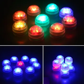 RGB LED Ponorné sviečkach S 21 Tlačidlo Diaľkového ovládača Čajový Stolík Šálku Čaju LED Sviečky Lampy, Vodotesný IP68 10pcs/Veľa