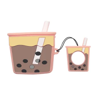 Kreatívne cartoon mlieko šálku čaju bezdrôtový bluetooth headset ochranné puzdro pre AirPods 1 2 headset príslušenstvo