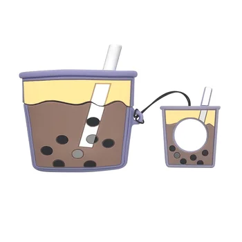 Kreatívne cartoon mlieko šálku čaju bezdrôtový bluetooth headset ochranné puzdro pre AirPods 1 2 headset príslušenstvo