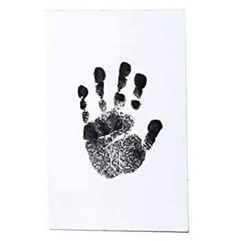 6Pack Handprint a Stopy Atrament Podložky bez Atramentu-Touch,Bezpečná Tlač Držiak pre Dieťa a domáce Zvieratá, 3 Veľké Atrament Podložky+ 6 Odtlačok Karty, Bla
