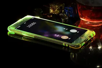 100ks Hovor rozsvieti LED Bleskom Mäkké TPU Kryt puzdro Pre Samsung Galaxy S9 Plus S8 Poznámka 9 Upozorniť na Prichádzajúci Hovor aj Módne Kryt