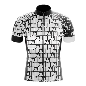 Paria Nový cyklistický dres mužov 2019 Letné krátke cyklistické tričko Biela čierna kvalitné športové nosenie Priedušná jazda na bicykli, topy