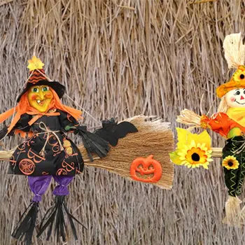 Halloween Dekorácie, Závesné Horor Čarodejnice Bábika Prívesok Ozdoby na Strane Záhrade Rekreačný Trávnik, Terasa, Dekor