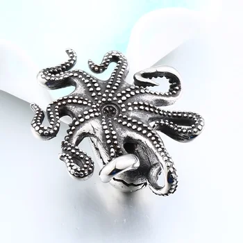 Ocele vojak z nehrdzavejúcej ocele Karibiku octopus muž punk retro náhrdelník prívesok najpopulárnejších Európskych golier biker šperky ako darček