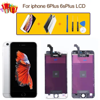 AAA + iPhone 7 7plus LCD displej pre iPhone 6 6S 6plus 6sPlus zobraziť originál, žiadne mŕtve pixely, č karta displej, nástroje + darčeky
