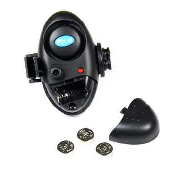 Balight Rybárske Elektronickej LED Svetlo Ryby Skus Zvukový Alarm Bell Klip Na Rybársky Prút Black Riešenie