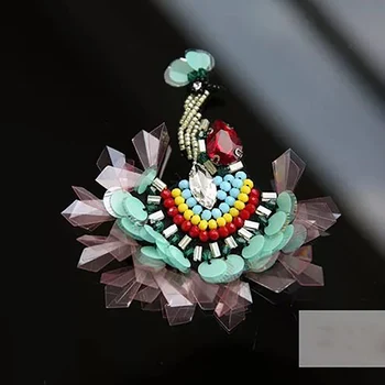 2018 jar nové páva vták handričkou módne oblečenie patch nášivka DIY dekoratívne doplnky