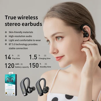 REMAX TWS-13 HIFI Bezdrôtový Headset Bluetooth 5.0 Stereo Zníženie Hluku Volať Music Headset