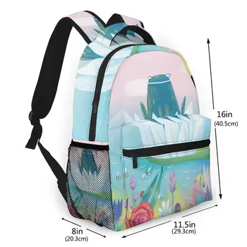 Ženy Batoh Deti Školské tašky pre Dospievajúce Dievčatá Žaba V Rybníku Roztomilý Tlač Žena Notebook Notebook Bagpack Cestovať Späť Pack 2020