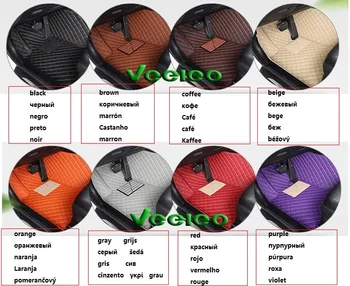 Veeleo+Custom Fit -8 Farby Kože Podlahové Rohože pre KIA Sorento 7 Miest 2013-Vodotesný, Anti-slip 3D Predné & Zadné koberce