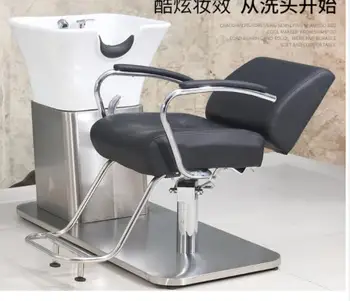 Japonský holičstvo šampón posteľ špeciálne salon polovica leží šampón posteli sedí salón krásy preplachovacie zariadenie môže byť otočený