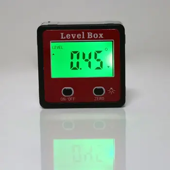 Nové Digitálne Inclinometer vodováhy Uhlomeru Uhol Rozchod Meter Uhlový Úrovni Box s Magnetom qyh