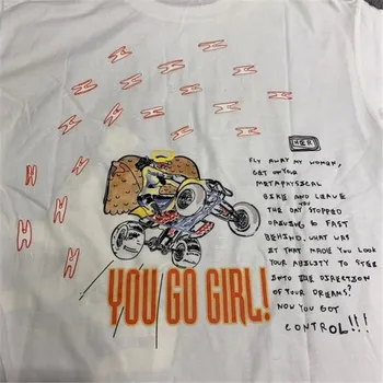2020ss Koľajových Vysoká LA Closetakki Ručne maľované Tričko Muži Ženy Top verzia T-shirt Tees Príležitostné O-Krku prispôsobené produkty