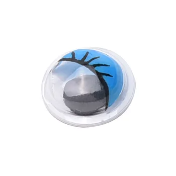 100ks/veľa Plastové samolepiace Bábiky Oči S mihalnicami pančované loptičku v krikete Bezpečnosť pozor Na Hračky Používa ForScrapbooking Remesiel 8mm