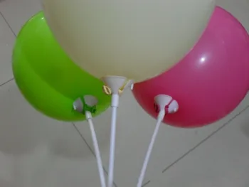 100ks Biely Balón Palice Držiaky na Poháre s pre Svadobné Party Dekorácie DIY Narodeniny, Party Dekorácie Balóny Príslušenstvo